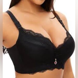 Elegant Black Lace Bra